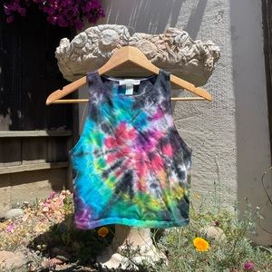 Tie dye forever 21 crop top